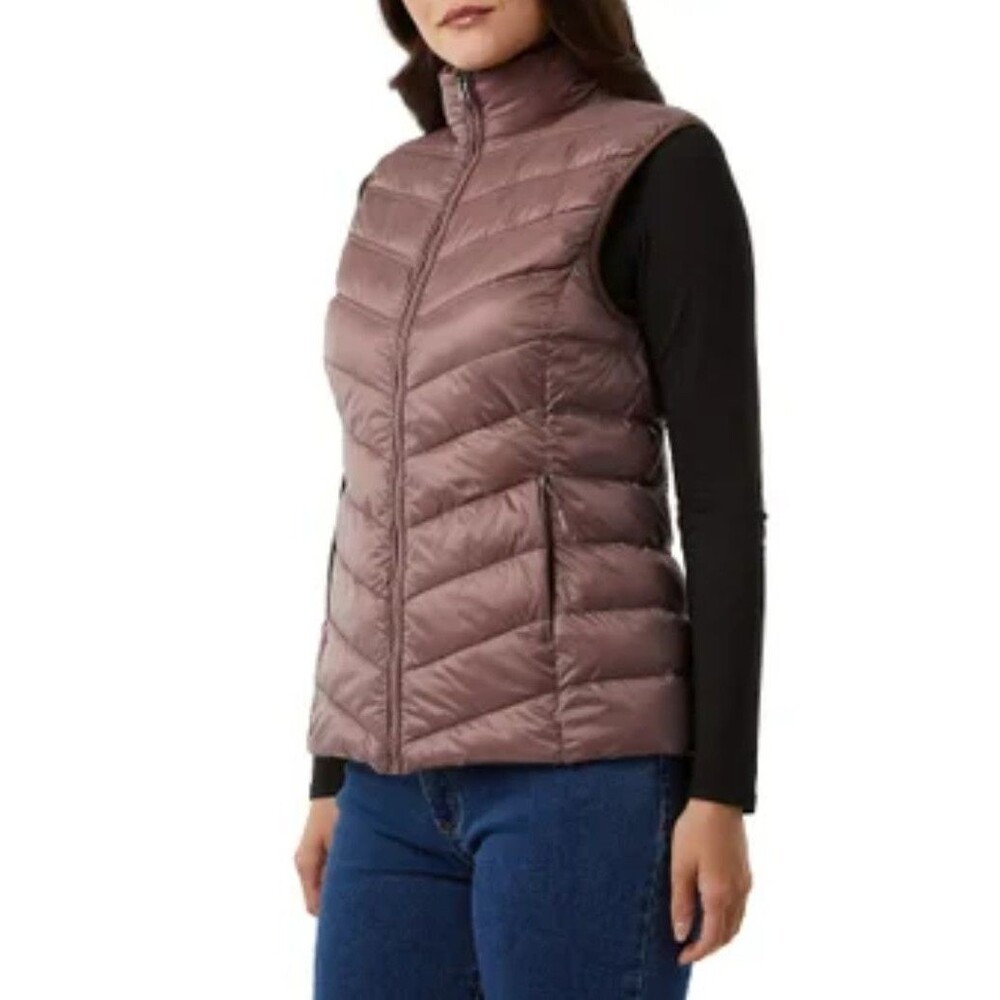 32 Degrees HEAT Women's Puffer‎ Vest Nylon & Polyester, Pink, Size Medium